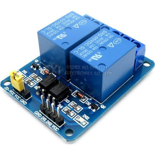 1PCS 5v 2 channel relay module with optocoupler Relay Output 2 way relay module for arduino Relays