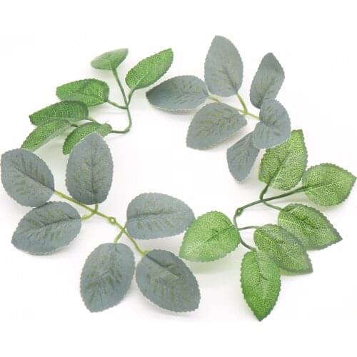 10pcs/lot 6Leaves/pcs Green Artificial Leaf Flower For Wedding Home Decoration Foliage DIY Scrapbooking Craft Fake Flower