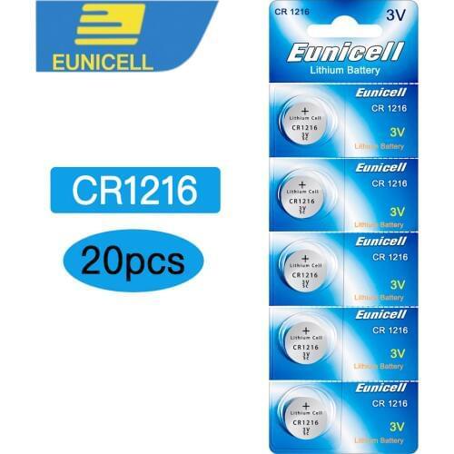 20pcs CR1216 Button Cell Battery Batteries for Watch Electronic Toy Remote