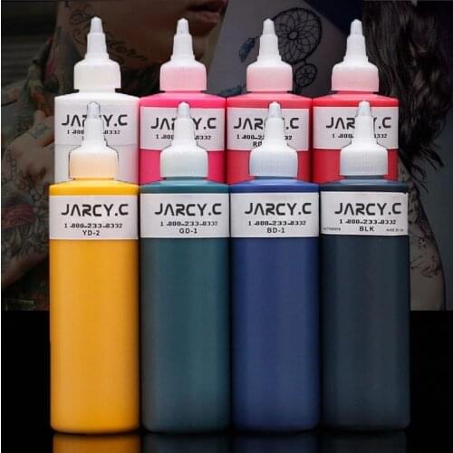 240ml/Bottle Tattoo Pigment Ink Safe Permanent Makeup Tattoo Paints Body Tattoo Supplies for Body Beauty Tattoo Art Professional