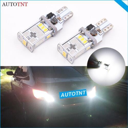 2X T15 W16W 912 921 LED Bulb Car Back Up Reverse Light White Canbus No Error For Hyundai I20 Santa Fe Solaris Grandeur 3.0 Azera