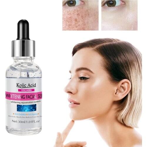 30ML Acid Collagen Essence Facial Brightening Moisturizing Skin Essence Contains Lighten freckle Whitening Skin Tone