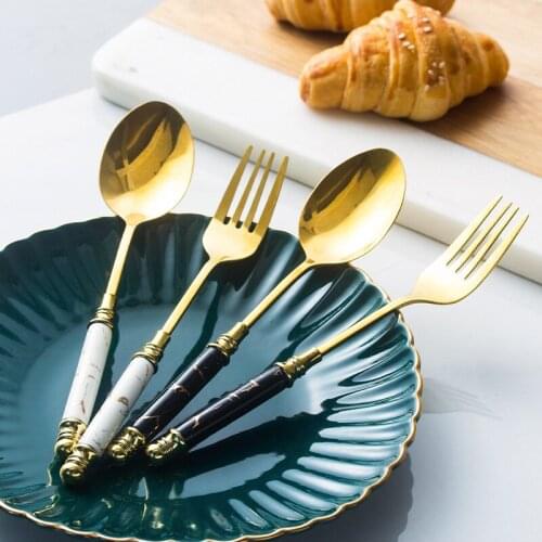 5pcs Dinnerware Set Mirror Stainless Steel Tableware Set Knife Fork Coffee Spoon Flatware Set Dishwasher Safe Cutlery Set