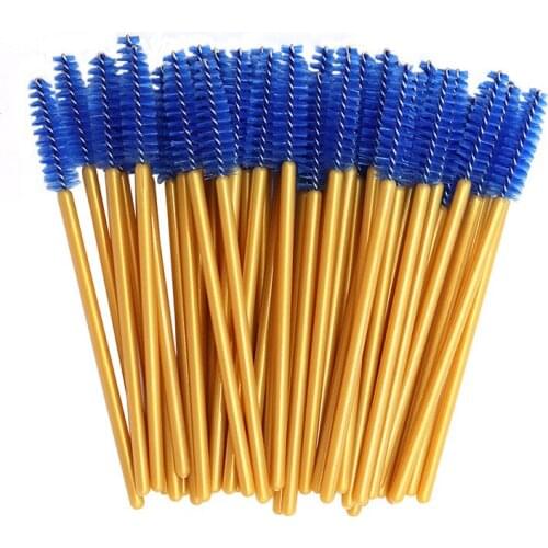 50Pcs/lot Eyelash Extension Disposable Eyebrow Brushes Lashes Cosmetic Makeup Brushes Eyelash Extension Tools Dropshipping