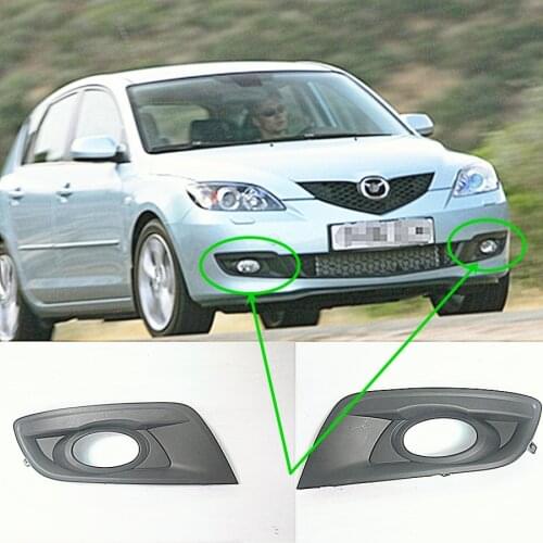 Car accessories body parts fog lamp grille cover for Mazda 3 2004-2010 BK hatchback 1.6