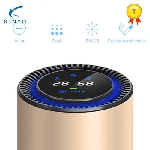 KINYO Car Air Purifier with Filter Portable USB Cleaner Remove Formaldehyde Cigarette Smoke Odor Smart Purifying Device Ionizer