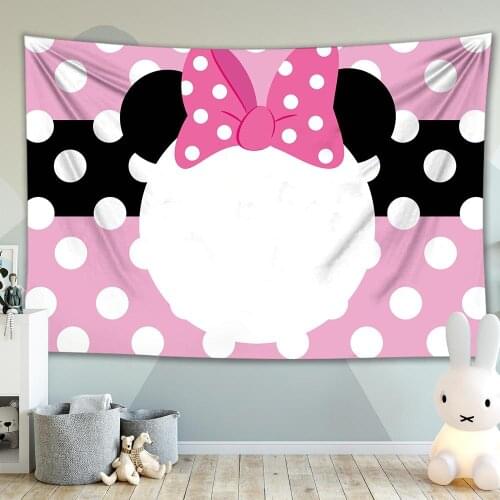 Children Tapastry Mug Shot Princess Prince Photo Mosaic Birthday Baptism Golden Stripes Tapestry Wall Hanging Art Tapestry