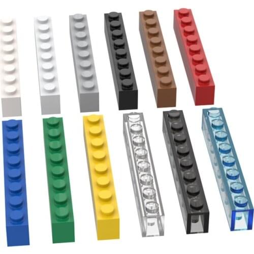 10PCS Building Blocks 3008 1x8 High-Tech Bricks Assembles Particles DIY Assembly Parts Education Toys For Children Kids Gifts