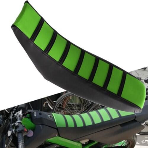 For Honda Yamaha Suzuki Kawasaki KTM Dirt Bike Enduro Motorcycle Gripper Soft Seat Cover Striped Rubber Anti-slip Seat