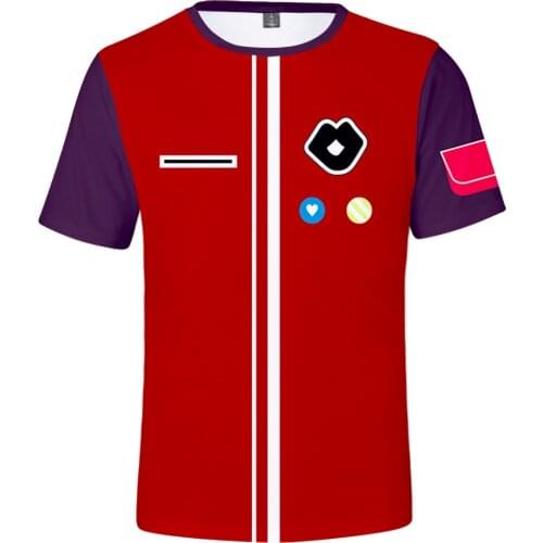 3D popular Anime WONDER EGG PRIORITY T-shirt Men Women Casual Kids Summer T-shirt Hip Hop Red Boys Girls Cosplay Outfits