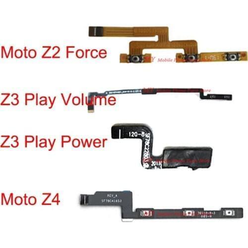 Power And Volume Flex Cable For Motorola Moto Z / Z2 Force / Z3 Play / Z4 Volume Power ON OFF Switch Side Buttons Flex Cable