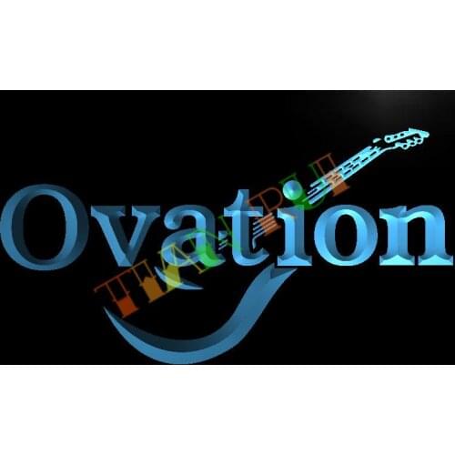 LL170- Ovation Guitars Acoustic Music LED Neon Light Sign home decor crafts