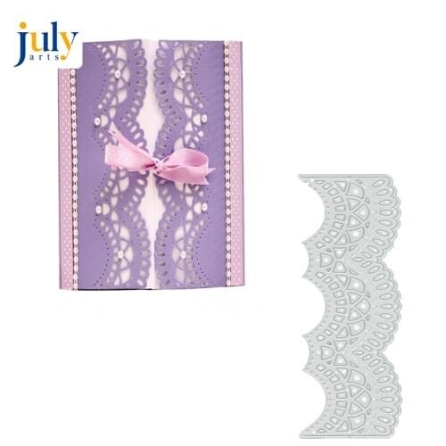 Julyarts Cutting Die Lace Edges Metalen Stansmessen Stencils Voor Scrapbooking Stempel Fotoalbum Card Scrapbooking Punches