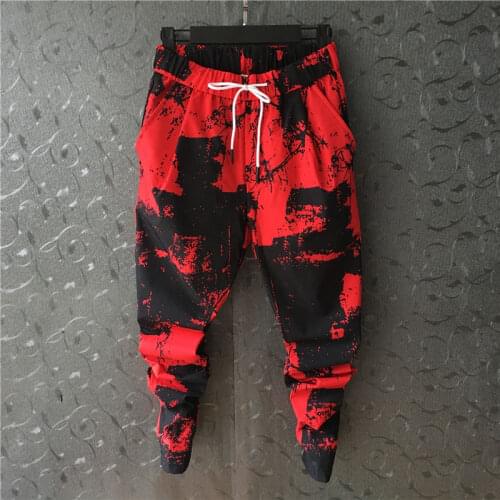 New mens camouflage overalls mens street harem pants fitness trousers comfortable sports pants mens running pants
