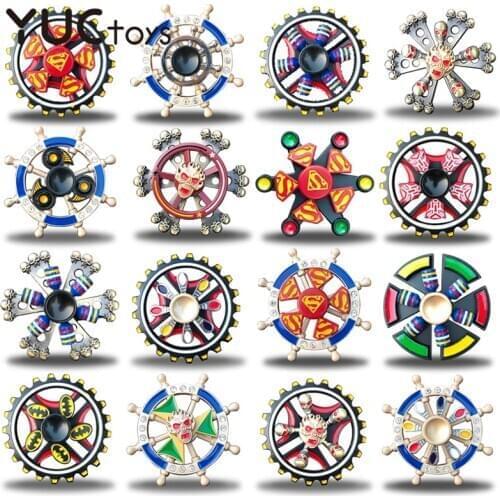 Colorful Hand Spinner Fidget Double Electroplate R188 Bearing Zinc Alloy Metal Cool Edc Finger Gyro Relieve Stress Xmas Gift Boy