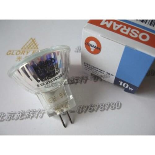 2pcs 44888WFL 12V10W lamp 44888 WFL 12V 10W GU4 36D 90LM halogen bulb MR11 DECOSTAR 35 S deco cover dichroic standard 35mm