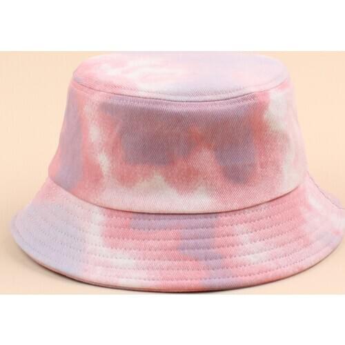 Summer Bucket hat Tie-Dye Adjustable Packable Sun Cap Fisherman Cap Travel Fashing Beach hike Fashion Womens bucket hat Men