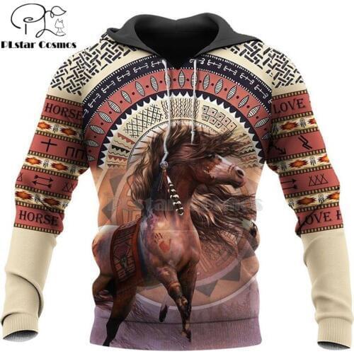 Hot sale Men women beautiful horse racing limited edition 3d zipper hoodies long sleeve Sweatshirts jacket pullover tracksuit-5
