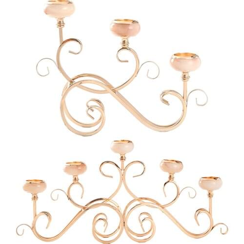 Metal Candle Holder Stand European Candelabrum Party Censer Decor Crafts