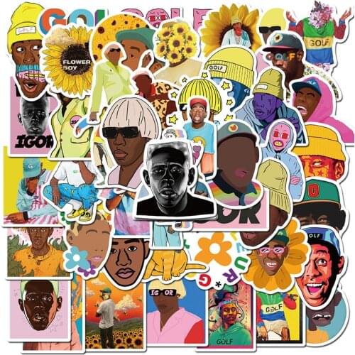 10/30/50pcs/Set Tyler the Creator Rap Singer Stickers Decal For Draw-bar frame Childrens Toys DIY Cars Knapsack Skate Computers