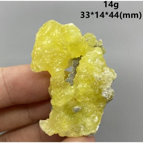 Very rare! 100% Natural Pakistan yellow Brucite Mineral specimen stones and crystals healing crystals quartz