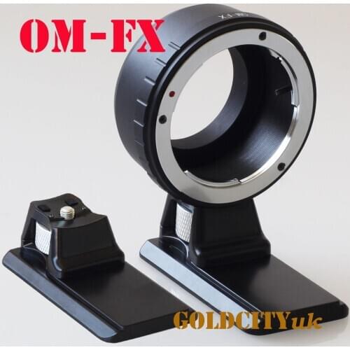 OM mount lens adapter ring with Tripod Stand for Fujifilm fuji FX X XE3/XE1/XPro1/XM1/XA3/XA5/XT1 xt10 xt100 xh1 camera
