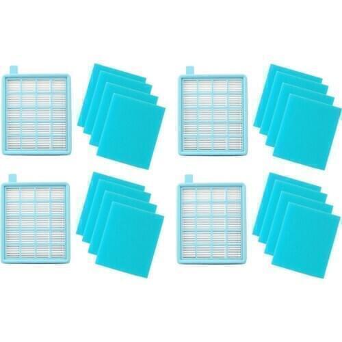 Philips FC 8672 PowerPro Active 4 Pieces Hepa Filter 16 Pieces Sponge