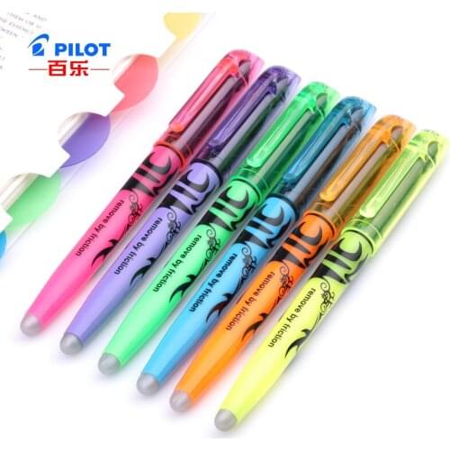 Pilot 6 Pcs/Batch Hot Erasable Highlighter Pen Set SW-FL Soft Light Does Not Hurt The Eyes Writing Smoothly