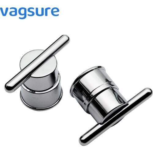 Vagsure 2Pcs/Lot 7.4cm Plastic Electroplated Cute Shower Bathroom Glass Sliding Door Knob Handles Furniture Cabinet Accessories