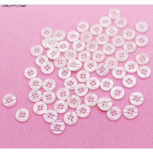 Plastic Buttons For Children Handmade Scrapbooking Buttons Sewing Shirt Dress Craft Buttons 4 Holes Clothing Accessories 200Pcs