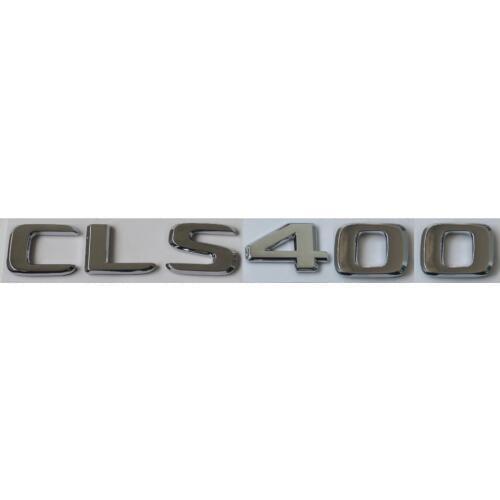 Flat Chrome ABS Rear Trunk Letters Badge Badges Emblem Emblems Sticker for Mercedes Benz CLS Class CLS400 2017 -2019