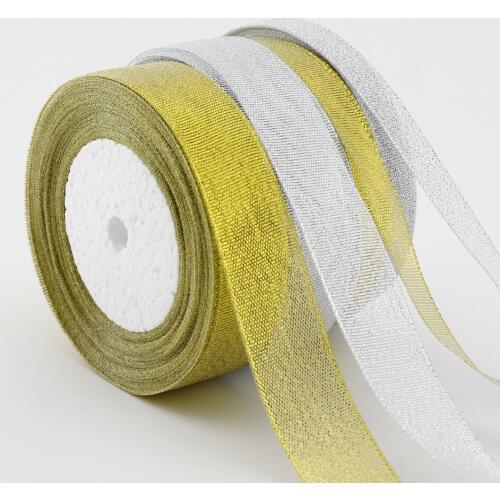 20yard/lot Gift Box DIY Material Gold velvet ribbon Silver Packaging Ribbon DIY Handmade Bouquet Color Ribbon T-045
