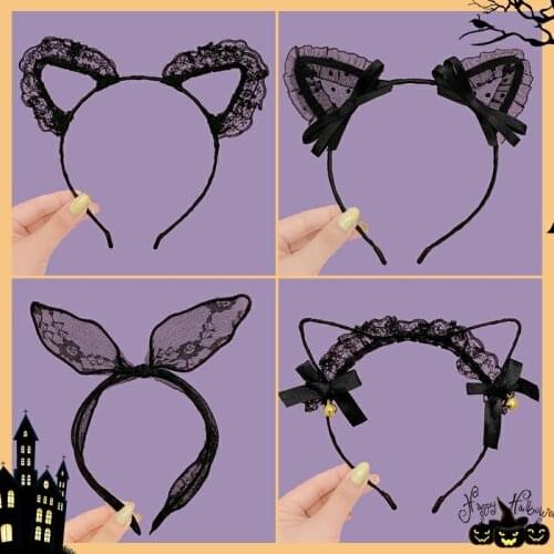 Japanese Hair Accessories Women Girls Cat Ears Headband Accessories Sexy Head Band Multicolor Styling Tools Headwear Neko