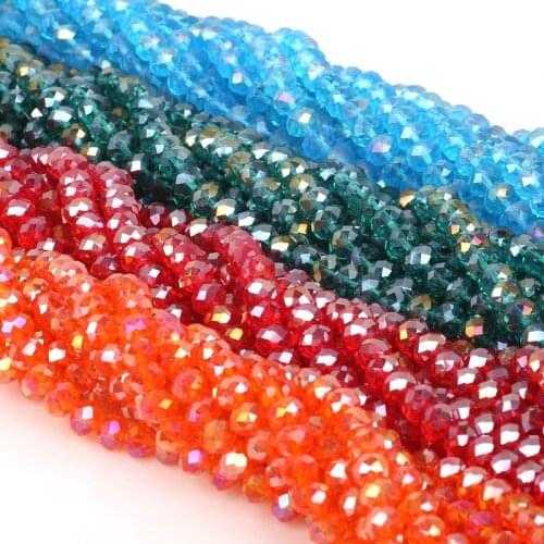 Approx 70pcs Austrian Round Crystal Beads for DIY Bracelet Making Mix Color Spacer Glass Beads for Jewelry Making 8mm