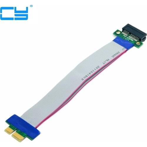 Riser PCI-E pci Express 1X X1 Slot Riser Card Extender Extension Ribbon Flex Relocate Cable 20cm