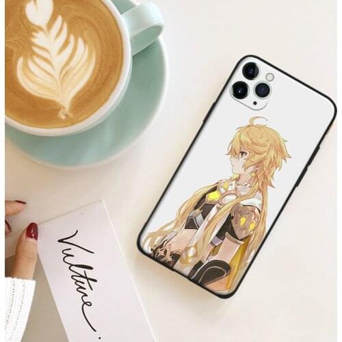Genshin Impact Aether fanart silicone for iPhone Se 6 6s 7 8 Plus X XR XS 11 12 Mini Pro Max glass TPU phone case cover shell