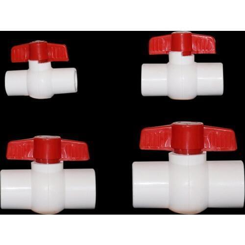 20/25/32mm/40mm Pipe PVC Valve Connector Water Pipe Fitting Ball Valve Water Pipe Valve Agriculture Garden Irrigation Fittings