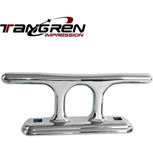 316 stainless steel cable pile double cross cable pile bollard 10 / 12 inch square hole Wharf Cable Pile yacht accessories