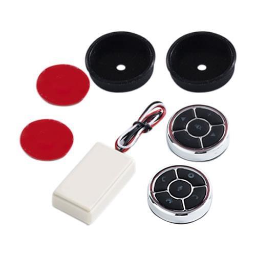 Universal Wireless Car Steering Wheel Button Key Remote Control Controller Silver for Stereo DVD GPS With Night Light Accessory