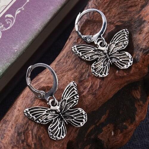 Vintage Butterfly Drop Earrings Spring Series Personality Bohemia Style Asymmetric Earrings Jewelry for Woman Girls Party 2021