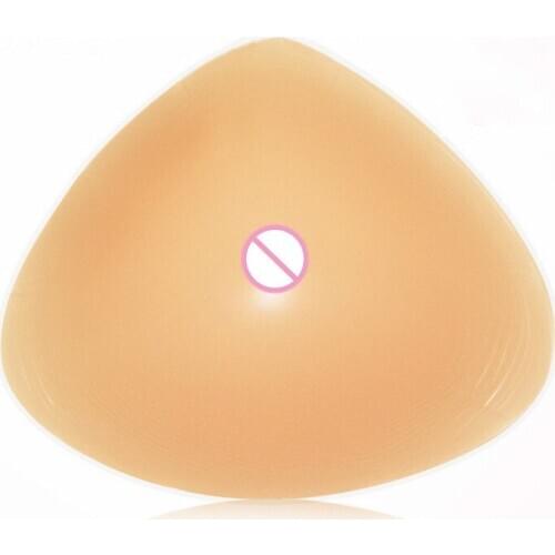 Concave-bottom Triangular Breathable Silicone Breast Forms Fake Crossdresser Postoperative Drag Queen Transvestite Mastectomy