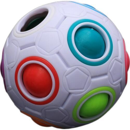 Magic rainbow ball Creative Spherical Magic Cube Rainbow Puzzles Kids Educational Toys for Children Magic Cube puzzle magic ball