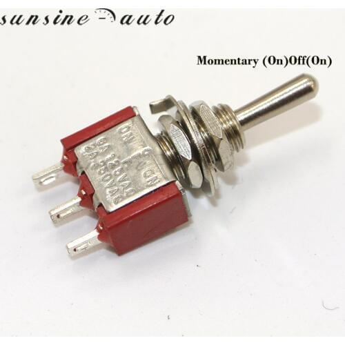 High quality 10pcs Toggle Switch Red MTS-102 3-Pin SPDT ON-ON 5A 120VAC/2A 250VAC