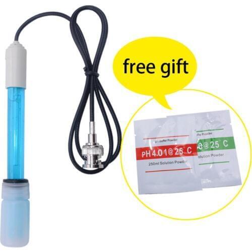Yieryi High Quality PH Electrode Probe BNC onnector PH Controller Meter Sensor Gib With Calibration Liquid