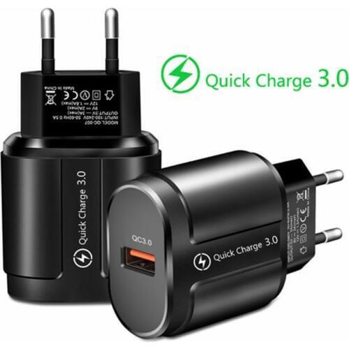 EU/US Plug USB Charger Quick Charge 3.0 For Phone Adapter for iphone 11 Samsung Tablet Portable Wall Mobile Charger Fast Charger