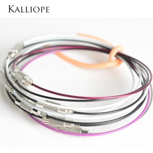 1.0mm wire bracelet mixed color ten pcs trendy handmade unique romantic jewelry simple women style