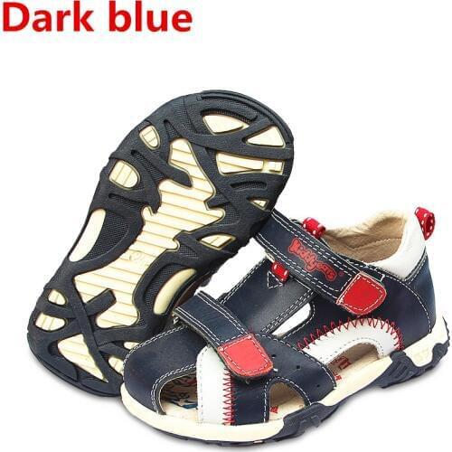 Super Quality 1pair Genuine Leather Boy Orthopedic shoes Children Sandals+inner 13.2-17.3cm, Kids Summer Shoes