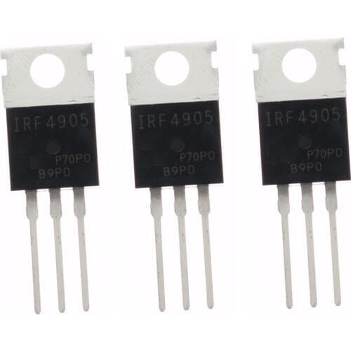 10PCS IRF4905 IRF4905PBF TO-220 MOS FET P channel field effect 74A 55V 200W 100% new original