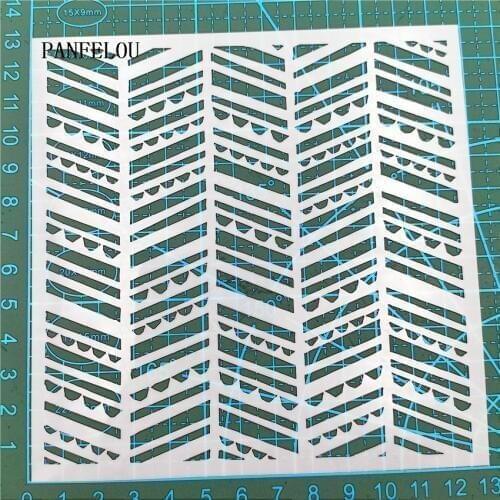 13*13cm Magic carving scrapbook stencils spray plastic mold shield DIY cake hollow Embellishment printing lace ruler valentine