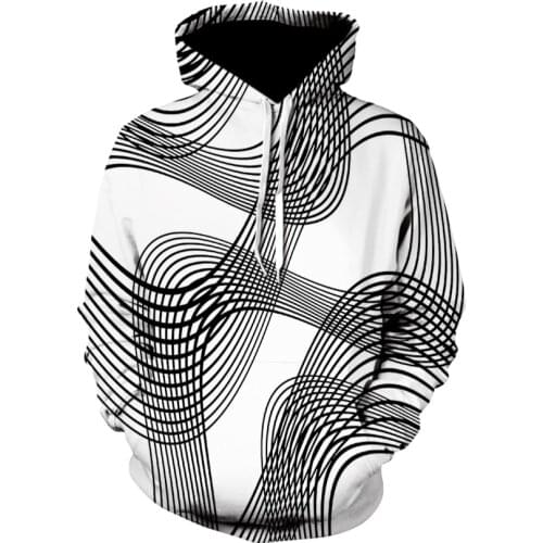 2020 mens casual long-sleeved thin print hoodie sweatshirt fashion slim curve hoodie for men and women